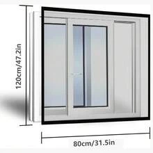 Rèm voan đen bằng polyester, kích thước 39" (chiều rộng) x 47.2" (chiều cao), có khe luồn thanh treo, có 3 kích thước khác nhau, khung đen với khóa dán, thích hợp cho phòng ngủ, phòng khách và nhà bếp vào mùa hè. - Đen, đen - Xem 14