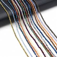 5串2毫米3毫米刻面水晶玻璃圆珠，适用于DIY手链项链工艺材料 - 5strings - 查看 2