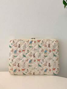 Bolsa para laptop estilo estudante, com estampa fofa de cachorro, ideal para laptops de 11", 13" e 15". Compacta e portátil, pode ser usada como pasta para documentos, capa protetora ou bolsa para transportar o laptop. Perfeita para meninas, adolescentes, meninos e estudantes universitários. Também compatível com tablets de 9 a 15 polegadas, como Air, 4, 5, Pro, 11, Mini, 5 e 6. Design resistente a impactos. - Multicolorido - Ver 13