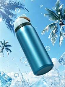 Owa Laa Frozen Blue Large Capacity Stainless Steel Water Bottle,32oz/945ml,With A Straw,Exquisite Appearance,Keeps Drinks Hot Or Cold,Can Hold Iced Drinks And Water,Suitable For Leisure,Work,Sports,Indoors And Outdoors,Perfect Gift Choice - màu xanh băng giá - Xem 5