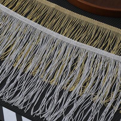 1 Yards 20cm Polyester Tassel Fringe Curtains Lace Trim Latin Dress Decor Ribbon Clothes Fringes Fabric DIY Sewing Accessories