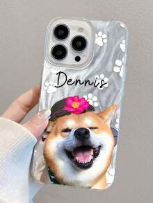 Ốp điện thoại hình dấu chân chó tự thiết kế, khắc tên cá nhân, thiết kế độc đáo, tương thích với iPhone 17, 16, 15, 14, 13, 12, 11, 17 Pro Max, 17 Air, S25, S23, S22, S24 Ultra, A17, A07, A16, A15 và các dòng điện thoại khác. Chất liệu TPU chống sốc và chống bám vân tay, bao phủ toàn diện. Món quà lý tưởng cho cá nhân, người yêu, Halloween, Giáng sinh, Năm mới, Ngày của Mẹ, Ngày của Cha, gia đình, bạn bè, người thân, sinh nhật, kỷ niệm. - Bạc - Xem 5