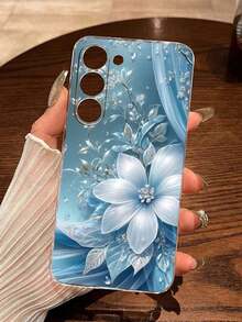 Étui de téléphone mode créatif minimaliste peint à plat, transparent et perforé avec motif floral, antichoc, compatible avec iPhone 17/17Pro/17ProMax, 16/11/16Pro/16Plus/16ProMax/16E/15ProMax/13/14/12/XS/XR/7G/8P, Galaxy S25/S25Plus/S25 Ultra/A16/A36/A26/A56/A50/A12/A32 - Multicolore - Voir 4