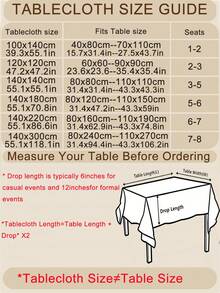 1pc PVC Coated Non-Woven Fabric [Plastic Material] Sakura Floral Waterproof And Oil-Proof Tablecloth, Suitable For Indoor And Outdoor, Suitable For Holiday, Party, And Gathering Decoration - Multicolor - View 3