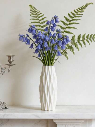 1pc Unbreakable Plastic Vase, Artificial Flower Vase, Faux Dried Flower Decor Vase, Decorative Vase For Floral Arrangement, Minimalist Modern Home Decor, Desktop Decor, Valentine's Day/Birthday/Graduation Gift, Room Decor Vase, Glass Vase