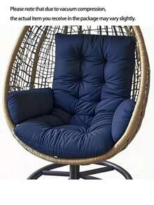 1件套多功能摇椅坐垫，适用于椅子、吊篮和躺椅。座垫蛋形吊床底座枕头，悬挂式吊篮休息，悬挂式座椅舒适，蛋形枕头，吊床底座坐垫，现代枕头风格，蛋形设计，耐用缝线 - 彩色 - 查看 13