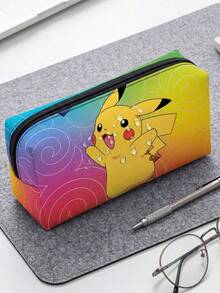 Estuche de lápices, regalo de fiesta, regalo de cumpleaños, estuche de papelería de aprendizaje exquisito, bolsa de almacenamiento de cosméticos y brochas de maquillaje - Multicolor - Ver 4