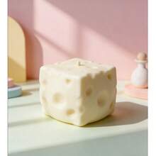 8厘米方形超薄奶酪球挤压玩具，TPR外壳慢回弹，可DIY奶酪皮挤压玩具，生日/万圣节礼物，完美礼物，青少年减压礼物 - 彩色 - 查看 4