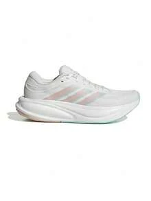 Adidas 女鞋緩震運動鞋低筒訓練跑步鞋 - 白色/粉紅色 - 查看 1