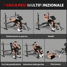 HOMCOM Adjustable Multifunctional Gym Bench With Barbell Rack, Elbow Pad And Backrest, Flat Inclined Weight Bench With Leg Extension, Low Row, Arm Curl, Abdominal Workout, Home Gym - Grey - View 4