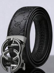 Thắt lưng da nam với khóa tự động, thiết kế khóa trơn tru. - Nhiều màu - Xem 1