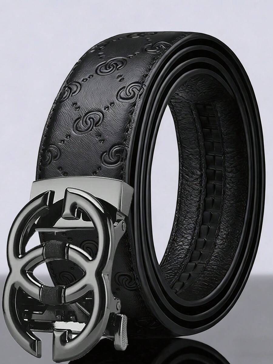 Thắt lưng da nam với khóa tự động, thiết kế khóa trơn tru. - Nhiều màu - Xem 1