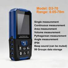 With Electronic Angle Measurement Digital Laser Range Finder Laser Meter High Precision Measuring Tools IP54 Waterproof Tape - D3-70 (Standard Version) - View 12
