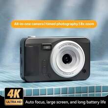 yesido 4K Digital Camera, Entry-Level Retro Style Mini CCD Camera, High Definition, High Pixel, Portable, Ideal For Students And Travelers - Multicolor - View 12