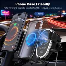 Sạc nhanh không dây từ tính cho điện thoại di động trên ô tô 15W, giá đỡ điện thoại từ tính gắn trên bảng điều khiển và khe gió điều hòa, sạc nhanh rảnh tay, phù hợp với dòng 17/16/15/14/13/12. Khuyến mãi mùa hè nhân dịp Ngày Tưởng niệm. - Một cỡ - Xem 10