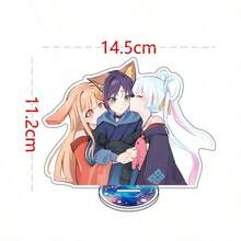 双面高清印刷动漫角色“辉夜姬”的亚克力钥匙扣，高品质收藏品礼品 - 彩色 - 查看 2