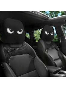 2pcs Red Eye Car Headrest Covers - Fits All Vehicles, Easy Installation - Fun Interior Decor For Male/Female Drivers & Passengers - Durable Fabric With Eye-Catching Print, Car Seat Headrest Protectors - Multicolor - View 13