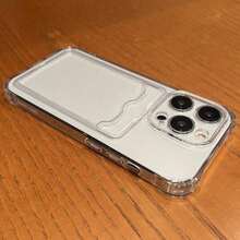 Funda Transparente y Sencilla con Ranura para Tarjetas, Funda Protectora Suave para Teléfono, Adecuada para iPhone 17 PRO MAX 16, 15, 14, 13, 12, 11 Plus Pro Max, Funda para Tarjetas de Identificación/Banco, Puede Contener Fotos, Compatible con Funda para Samsung Galaxy S25/S25 Plus/S25 Ultra/S24/S24Plus/S24Ultra/S24FE/S23/S23+/S23Ultra/S22/S22+/S22Ultra/S21/S21+/S21Ultra/S20FE/A15/A16/SamsungA06/A13/A14/A15/A16/A23/A25/A26/A34/A35/A36/A52/A53/A54/A55/A56/A71 - Estilo 1 (1 pieza) - Ver 2