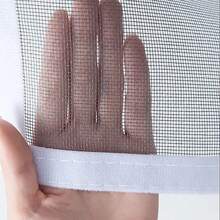 Màn chống muỗi cửa sổ dễ lắp đặt, có thể tháo rời bằng khóa dán, màn lưới tự dính, màu xám chống côn trùng. - Xám - Xem 4