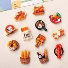 12 nam châm hình thức ăn dễ thương, giống thật, thích hợp trang trí văn phòng, tủ lạnh nhà bếp, bảng trắng, máy rửa chén, trang trí nhà cửa, quà tặng ngày Valentine, quà tặng cho bạn bè và gia đình (kích thước 2cm-3cm) - Nhiều màu - Xem 6