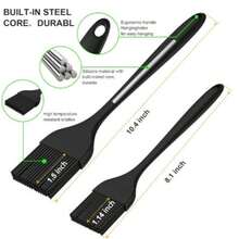 Bộ 2 cọ/1 cọ phết gia vị chịu nhiệt HOTEC 800°F, cọ silicon dùng cho nướng, làm bánh, nấu ăn, rửa chén. - Xem 3