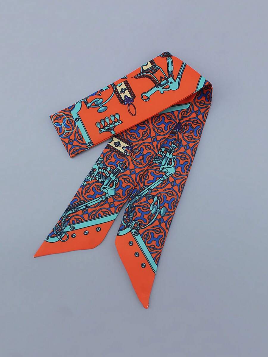 1pc - Bohemian Style Silk Tassel Decor, Bag Handle Scarf, Packaging Decorative Ribbon, Tassel Hair Accessory,Travel Essential,Holiday - Multicolor - View 1
