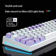 AULA Bàn phím cơ có dây F3361, 61 phím, nhỏ gọn và di động, switch có thể thay nóng, đèn nền RGB, N-Key Rollover, keycap PBT, nhiều tùy chọn màu sắc, lập trình macro, phù hợp cho văn phòng và chơi game. - Xem 9
