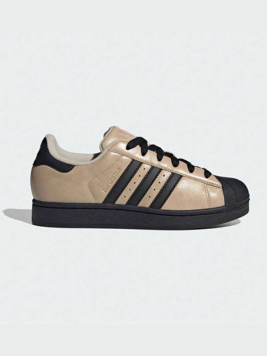 Adidas Giày thể thao nữ Clover SUPERSTAR II W kiểu dáng năng động, thoải mái. - Kaki/Đen - Xem 1