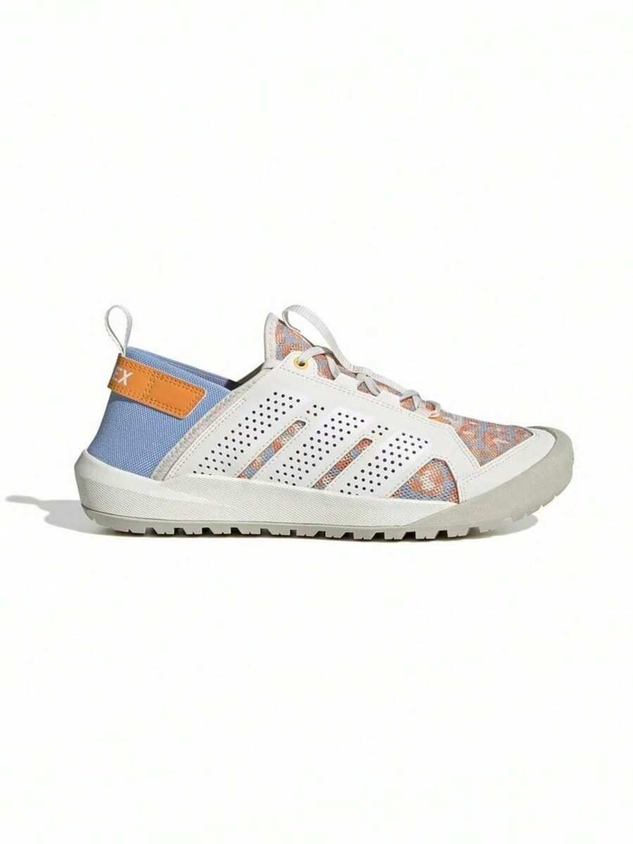 Adidas 男女新款DAROGA 25戶外健行鞋兩棲鞋戶外溯溪涉水鞋 - 米白色/藍色/橘色 - 查看 1
