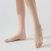 3 pares de calcetines invisibles de tacón alto de verano nuevos, diseño de doble dedo antideslizante, calcetines invisibles transpirables y cómodos ultradelgados, calcetines de barco antideslizantes de súper bajo corte - Multicolor - Ver 3