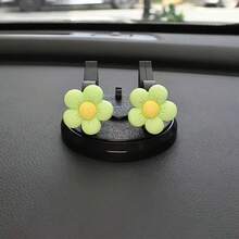 Soporte de teléfono para coche con forma de flor, soporte de navegación de material ABS para el salpicadero - Multicolor - Ver 10