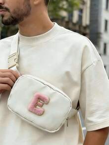 Letter A Pattern Women's Waist Bag Nylon Crossbody Chest Bag For Travel & Daily Use - Multicolor - View 21