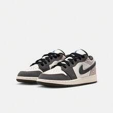 Air Jordan 1 Low SE (GS) 篮球鞋，低帮，IU2269-100，青少年款 - 黑與白 - 查看 1