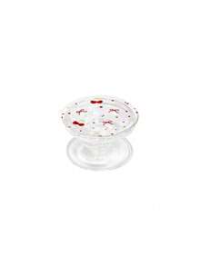Lindo elemento de lazo plegable y extensible con estampado Kawaii, soporte y agarre para teléfono, con patrones de lazo/cereza/lirio. Soporte de teléfono compatible con iPhone y Android. Regalo para cumpleaños, familia y amigos. Accesorios de teléfono, regalo del Día de la Madre - Multicolor - Ver 13