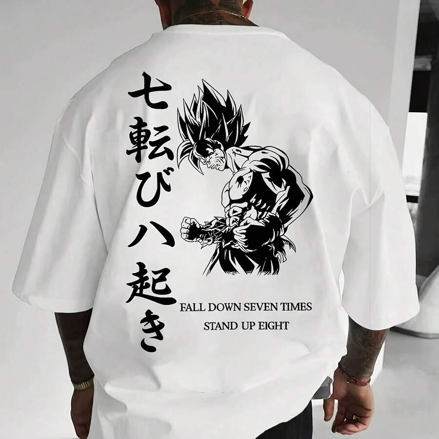 Dragon Balls Gokuss Anime Graphic T Shirt Men Loose Fit Cotton Short Sleeve Tee Tops Japanese Streetwear Summer 2026 Y2k Clothes - 款式 - 查看 1