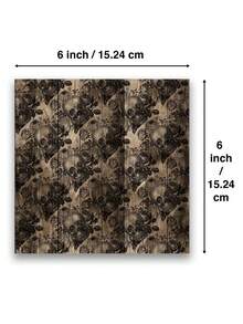 24张6英寸x6英寸（15.24厘米x15.24厘米）女巫小屋哥特复古无缝背景卡纸，恐怖骷髅蝙蝠蜘蛛剪贴簿工艺纸 - 多色的 - 查看 5