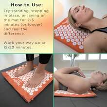 Acupreure Energy Mat For Neck Back Houlder And Feet Pain Relief - Releae Endorphin Reduce Tre Ret Energy - As Pic - View 4