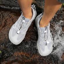Men's Outdoor Shoes For Cross-Country Running, Hiking, Trekking, Plus Size, Spring & Summer - Light Grey - View 8