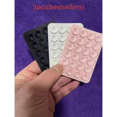 1个/3个装硅胶吸盘手机壳支架，吸盘手机支架，Octobuddy，粘性手机支架，适用于智能手机