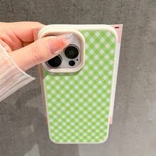 Funda para Teléfono - Una elegante y de alta calidad funda de TPU con un patrón de cuadros verde y blanco, adecuada para iPhone 17/17 Pro Max/17 Air/16 Pro Max/16E/15/14 Plus/13 Pro/12/11 Pro Max, que ofrece durabilidad y una estética moderna. - Color mixto 1 - Ver 6