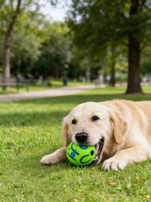 1pc Rolling Sound Dog Toy, Durable Chew Ball Shaped Self-Entertainment Pet Toy - Multicolor - View 7