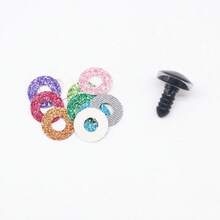 3D 亮片眼睛 10入 16-20mm 鉤針編織用眼睛，附墊圈與尺寸工具，大型鉤針眼睛，適合編織玩偶 Amigurami，送給鉤針愛好者的禮物，聖誕裝飾 - 通用電氣 - 查看 9