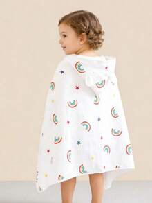 1pc Infant Soft Hooded Bathrobe Cloak, Wearable Towel 65*135cm - Multicolor - View 19
