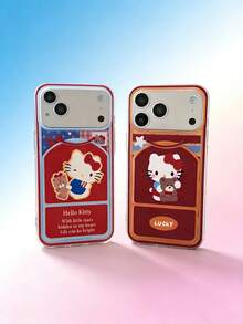 1pc Magnetic Cat Flip Stand Phone Case Suitable For IPhone 17 Pro Max, 16 Pro, 15 Pro, 14, 13, 12 - Cute Bear Design - Multicolor - View 1