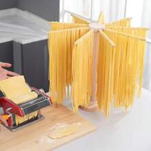 Pata Drg Rack Lar Wood Pata Rack Collapible For  Pata Noodle Paghetti Dryer Hanr Tand - Extra Large - View 2
