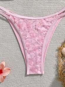 Bộ bikini 2 mảnh hở lưng gợi cảm dễ thương đi biển mùa hè cho nữ - Màu vàng - Xem 6