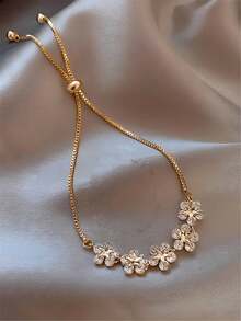 1条花朵可调节手链 - 花朵 - 查看 3