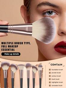 30pcs Makeup Brush Set, Suitable For Beginners And Makeup Enthusiasts - Multicolor - View 11