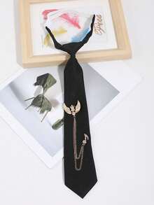 1 chiếc cà vạt hình ong/đầu lâu dành cho nam, phụ kiện thường ngày. - màu đen - Xem 8