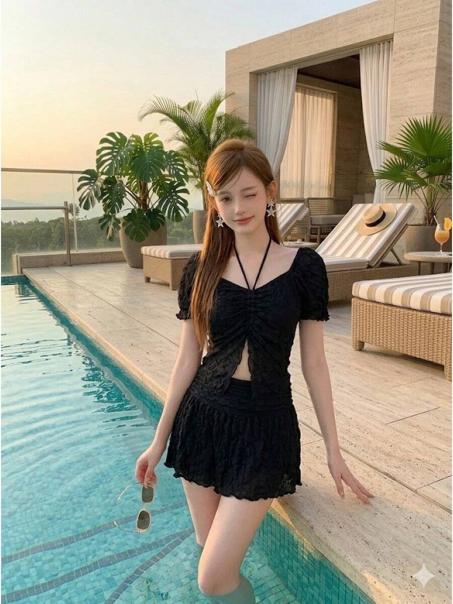 Women Bikini Sets - Black - View 1